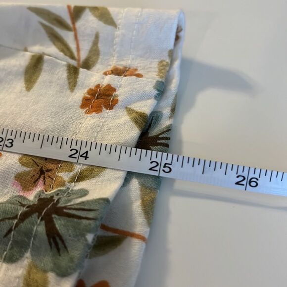 Divine Diva floral print sleeveless top adjustable straps blues & greens SZ S - Picture 9 of 9